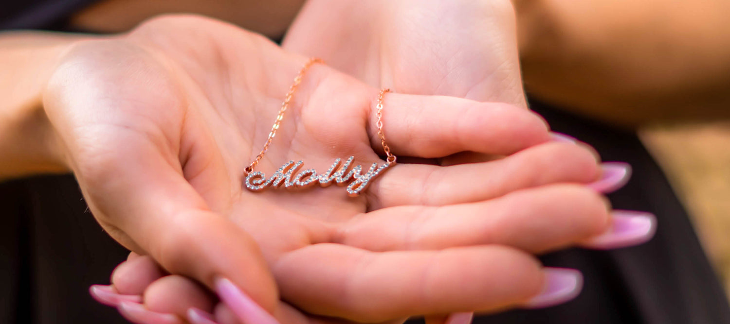 Create a Unique Gift with Our Sparkling Birthstone Name Necklace