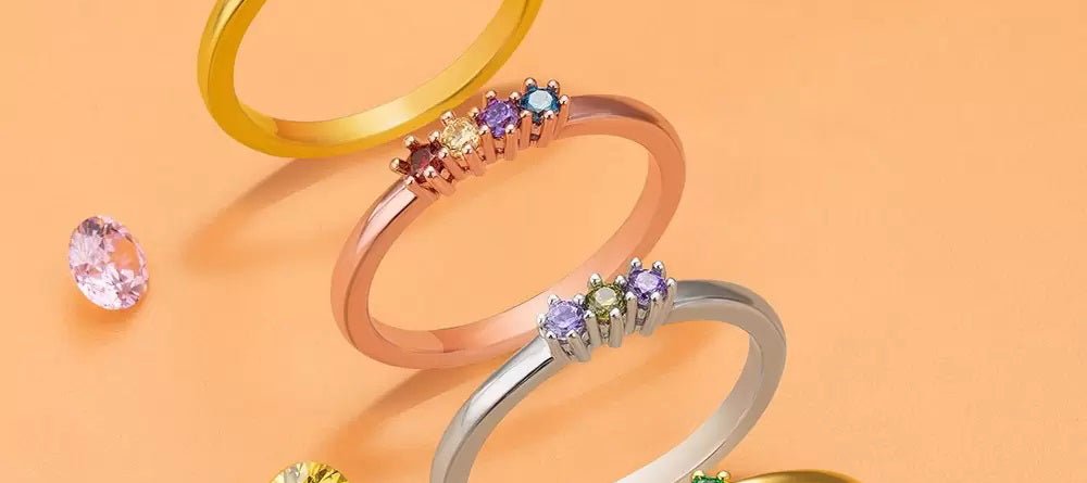 Create a Unique Piece of Jewelry With Our Mini Birthstone Ring - United Bracelets