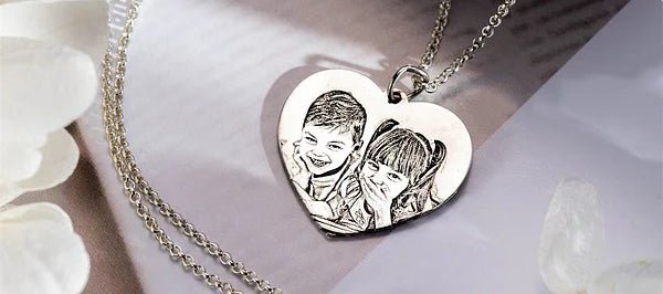 Keep Your Loved Ones Close with Photo Engraved Heart Necklaces - United Bracelets