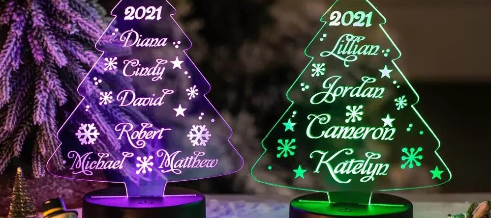 Spread Love and Family Bonding with Personalised LED Christmas Tree Light - United Bracelets