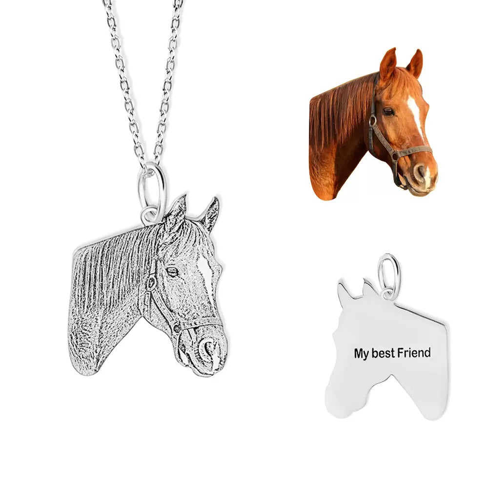 Personalised Horse Portrait Necklace