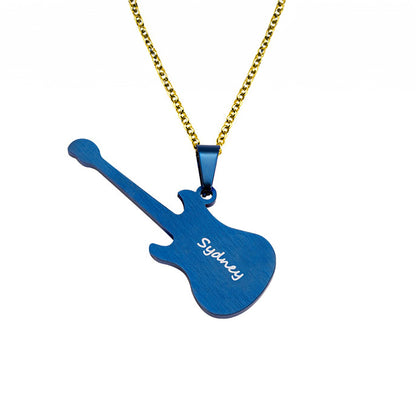 Personalised Guitar Necklace