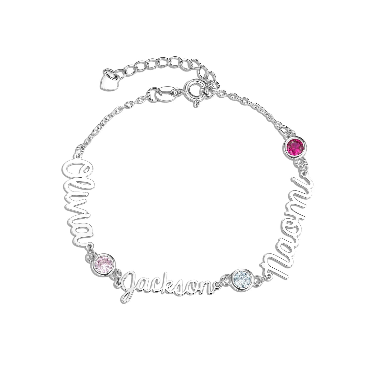 Personalised Family Bracelet with 1 to 4 Names