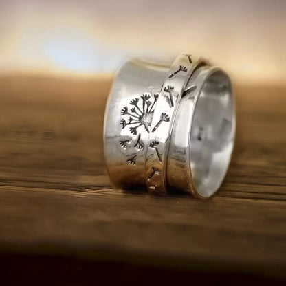 Dandelion Fidget Ring