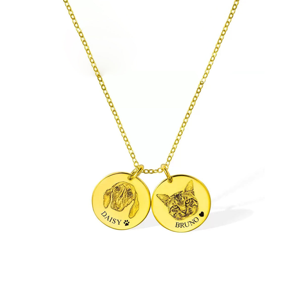 Personalised Pet Multi Disc Necklace