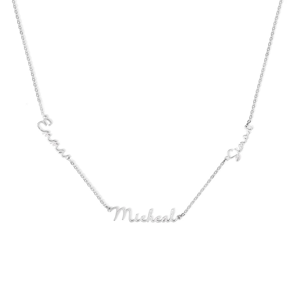 Dainty Multiple Name Necklace