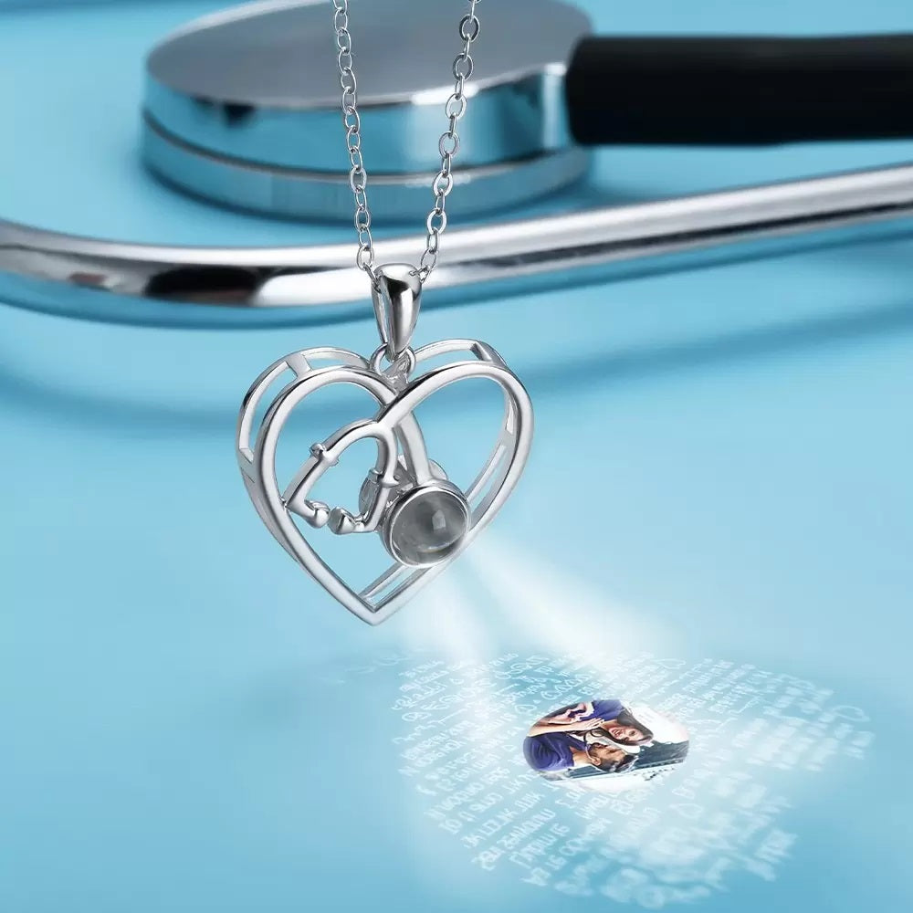 Stethoscope Projection Necklace