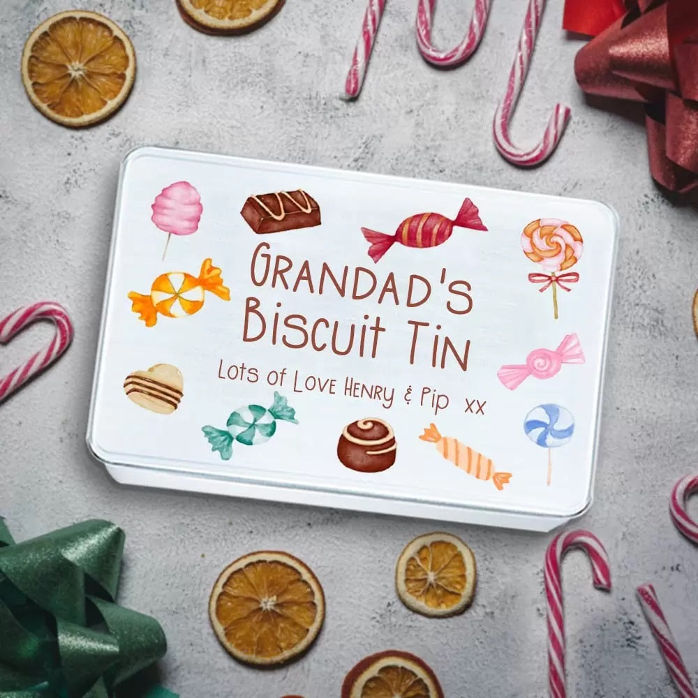 Personalised Biscuit &amp; Sweet Tin