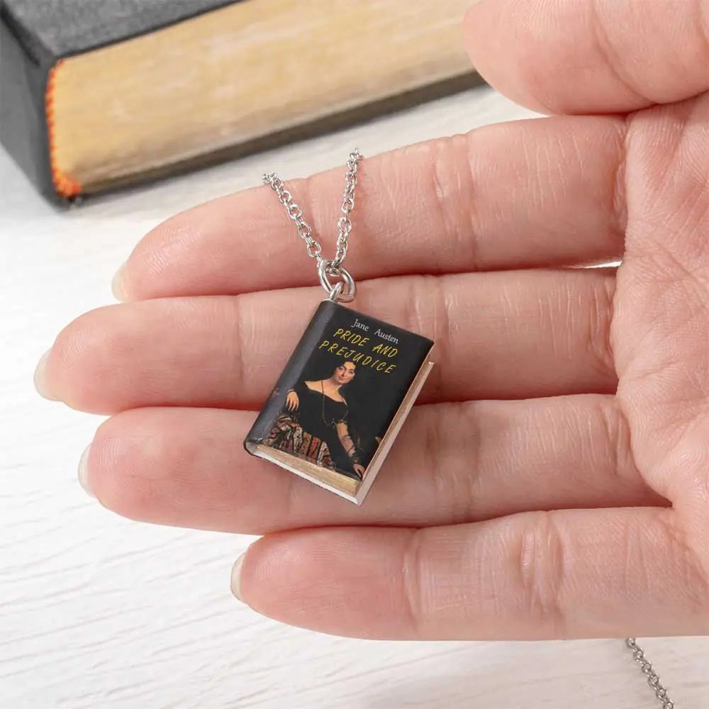 Custom Miniature Book Necklace