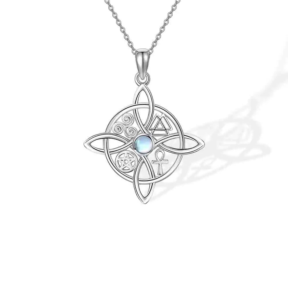 Witches Knot Moonstone Necklace