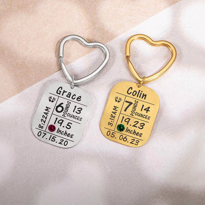 New Life Baby Arrival Keychain