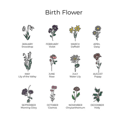 Custom Birth Flower Bookmark