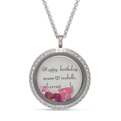 Personalised Dream Locket With Hearts