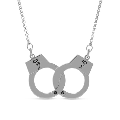 Handcuff Initial Necklace
