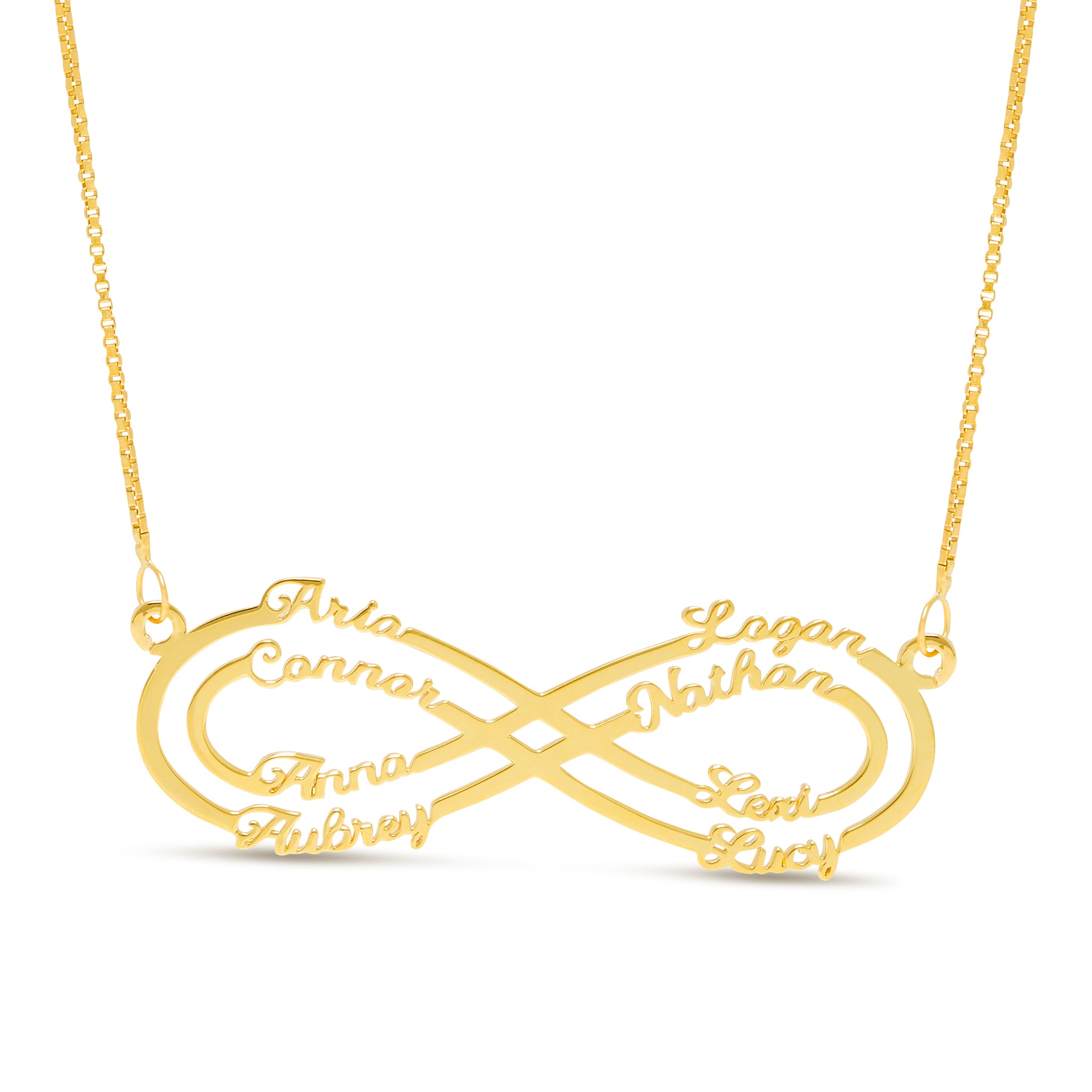 Infinity Name Necklace - 8 Names