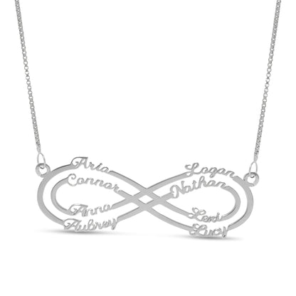 Infinity Name Necklace - 8 Names
