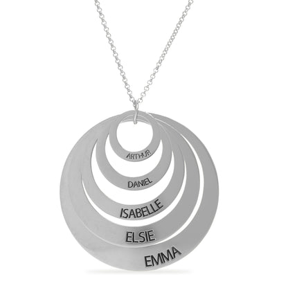 Circles Of Love Name Necklace