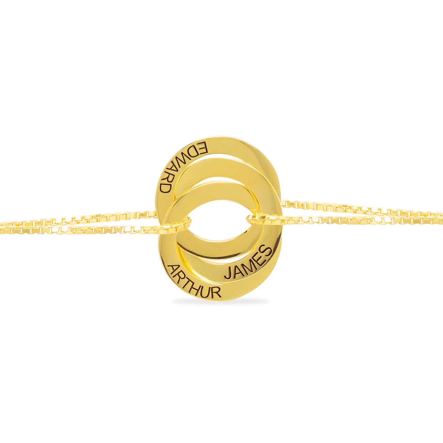 Interlinked Russian Ring Bracelet