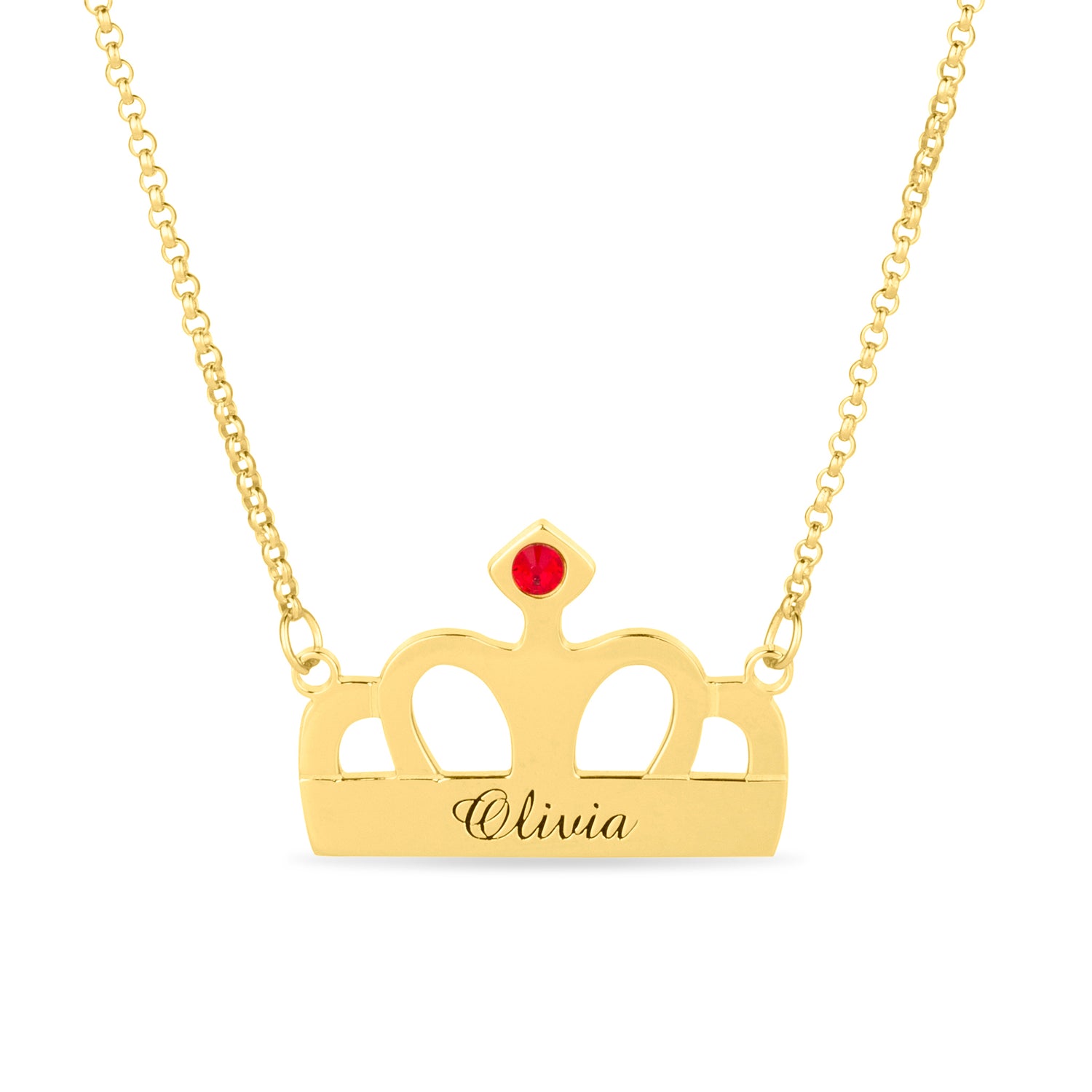 Personalised Crown Necklace