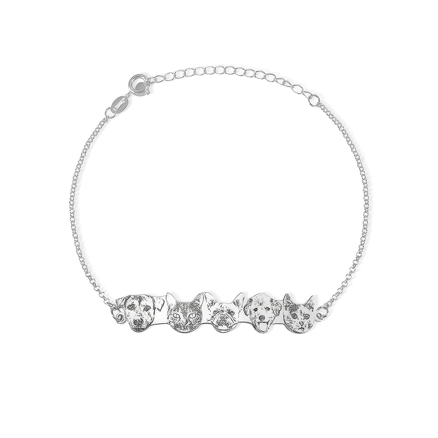 Engraved Pet Portrait Bracelet