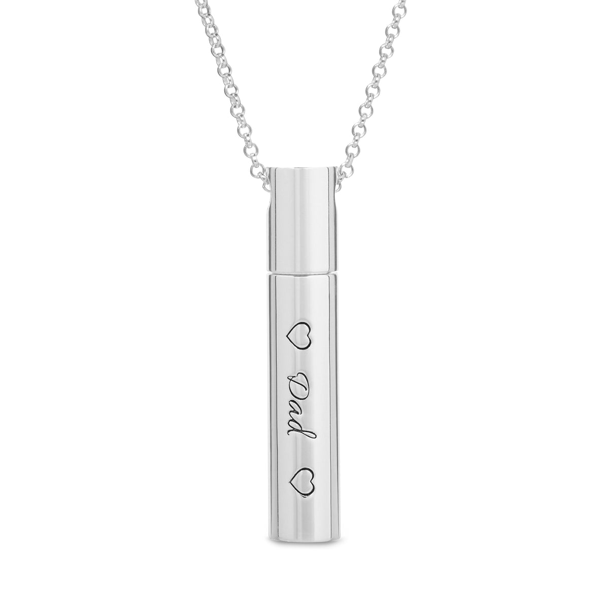 Engraved Memory Canister Necklace