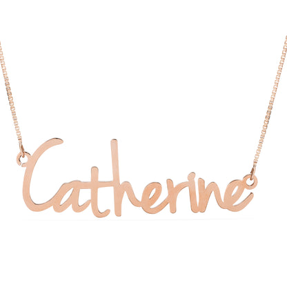 Script Style Name Necklace