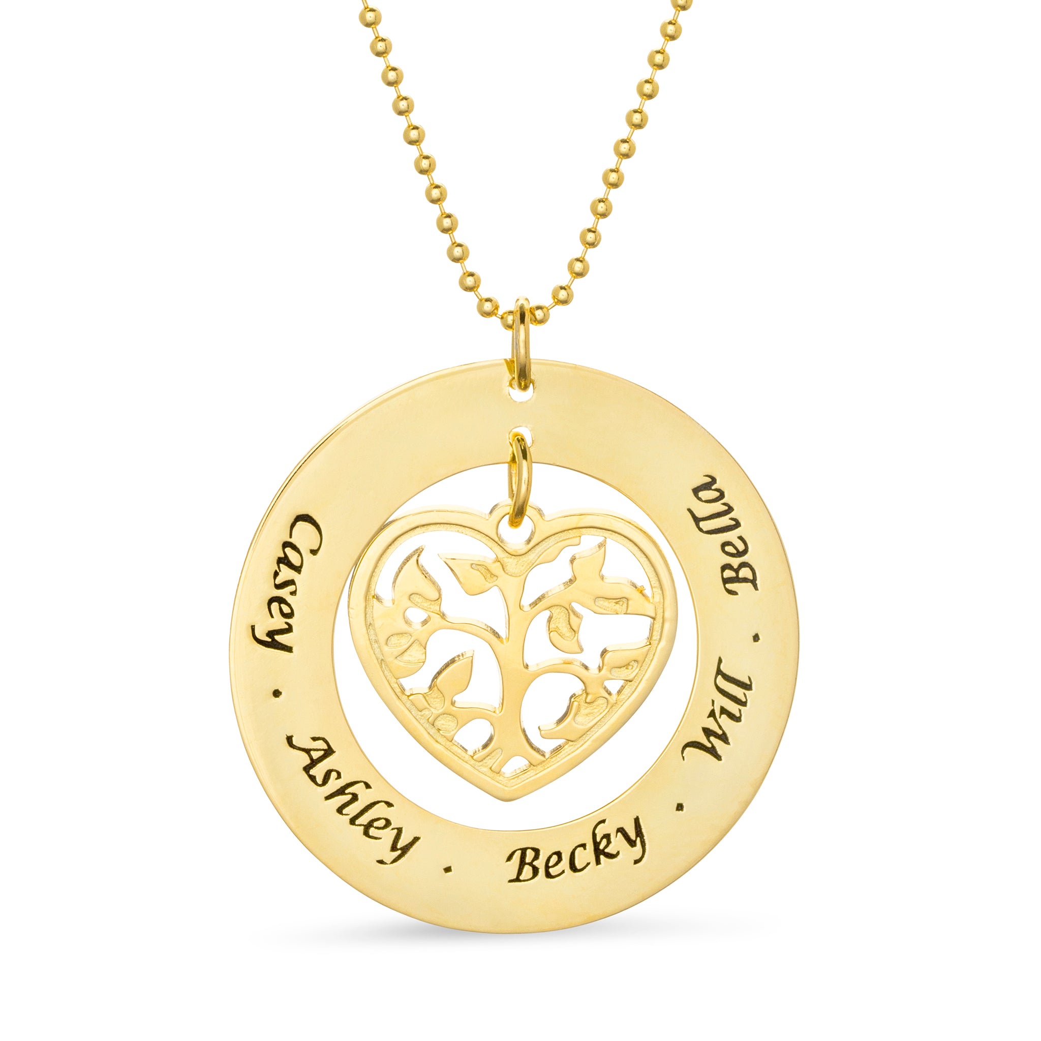 Circle Of Love Family Tree Necklace