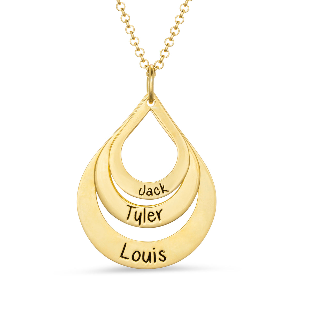 Drops Of Love Name Necklace