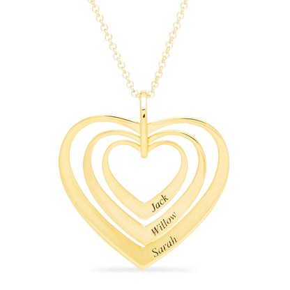 Hearts Of Love Name Necklace