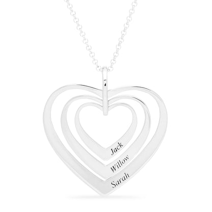 Hearts Of Love Name Necklace