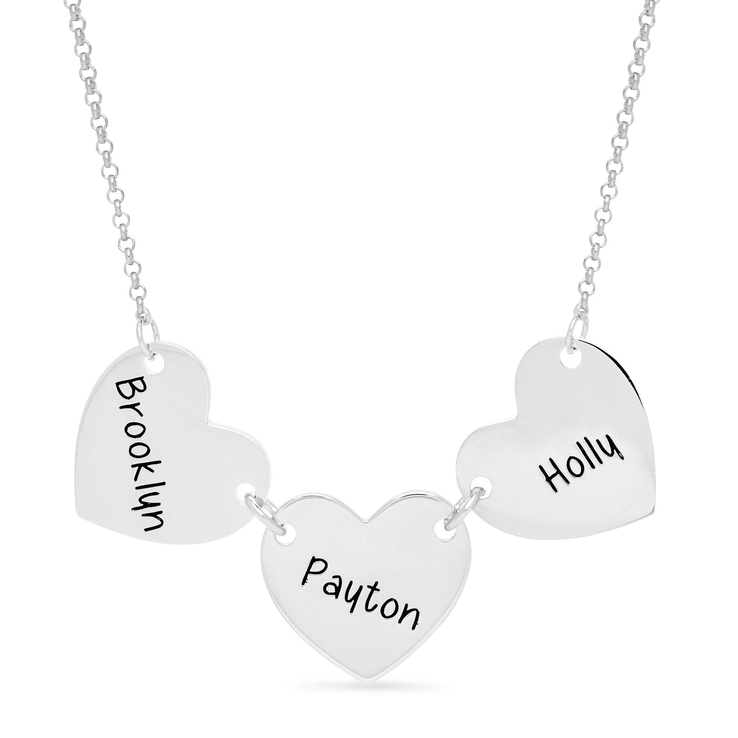 Heart Charm Necklace - 3 To 5 Charms
