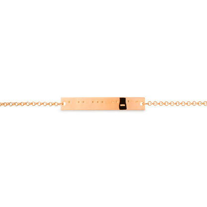 Personalised Morse Code Bar Bracelet