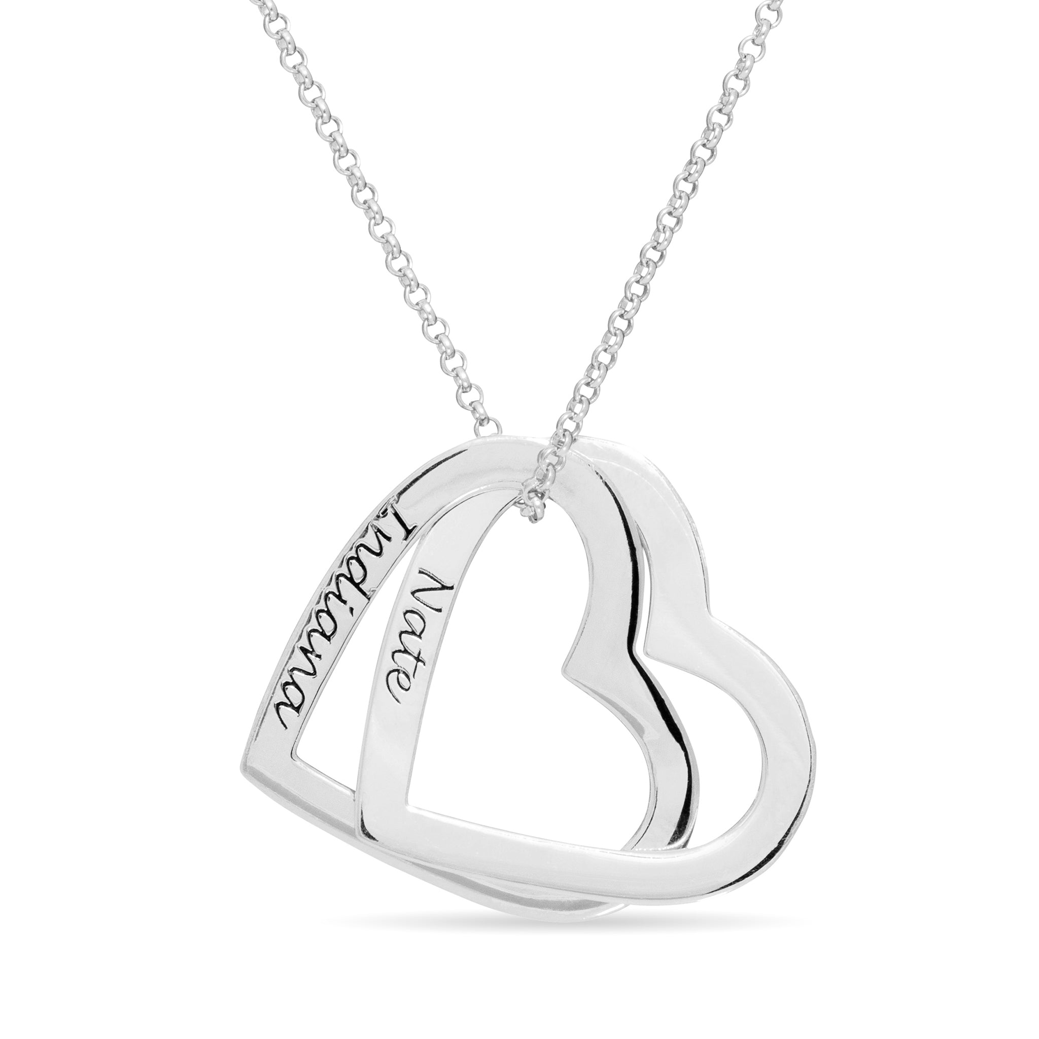 Custom Engraved Heart Charm Necklace Personalized Gift - Etsy | Etsy  personalized gifts, Engraved hearts, Heart necklace tiffany