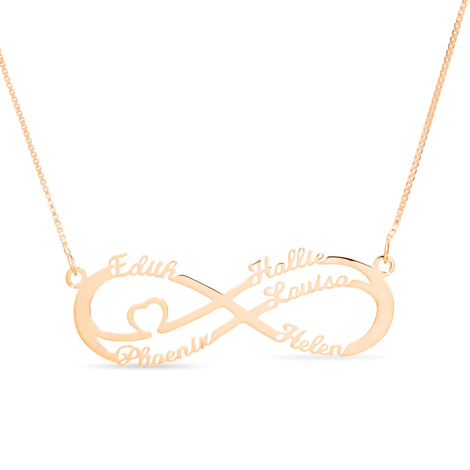 Infinity Name Necklace - 5 Names