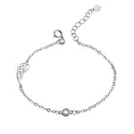 Angel Wing Birthstone Bracelet - United Bracelets