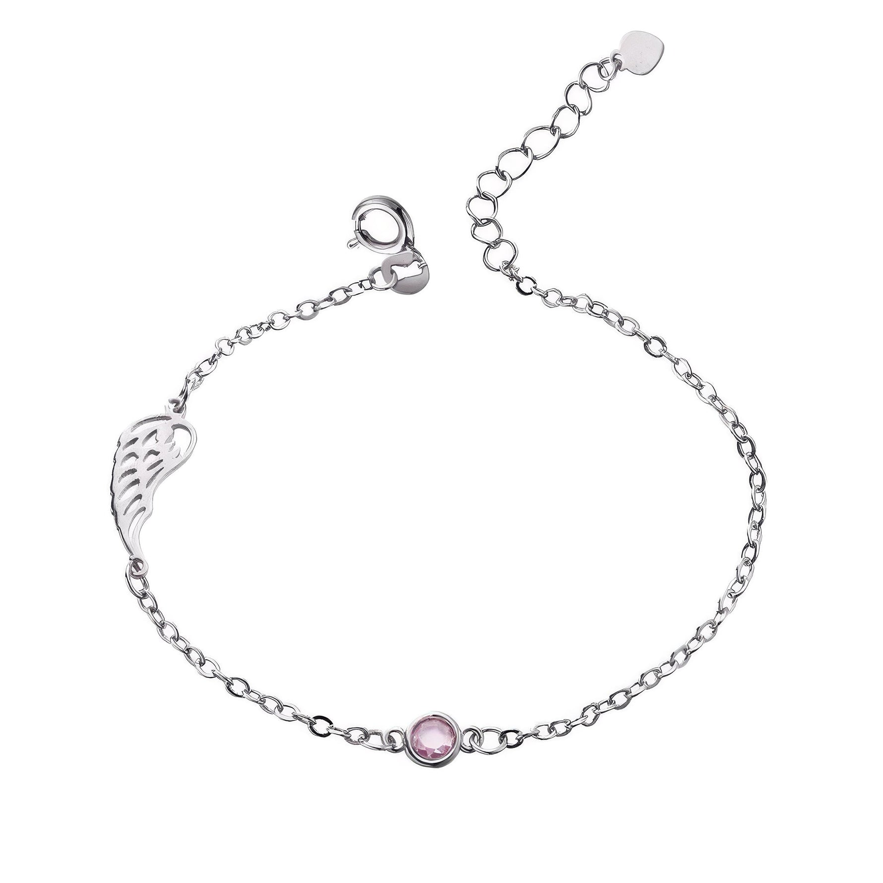 Angel Wing Birthstone Bracelet - United Bracelets