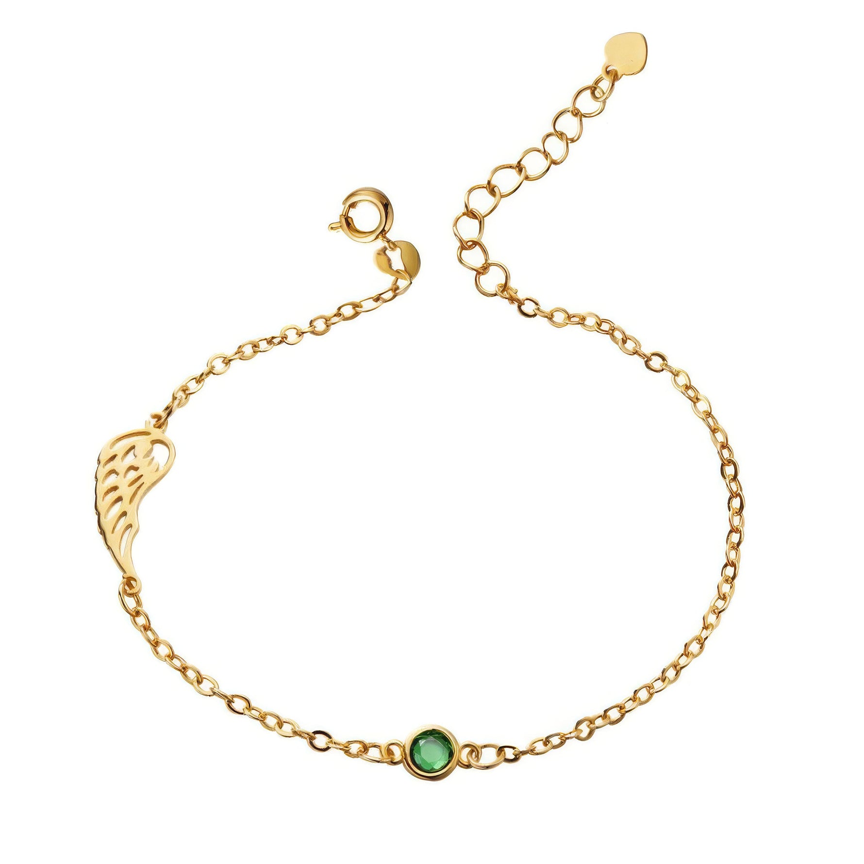 Angel Wing Birthstone Bracelet - United Bracelets