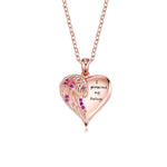 Angel Wing Birthstone Pendant Necklace - United Bracelets