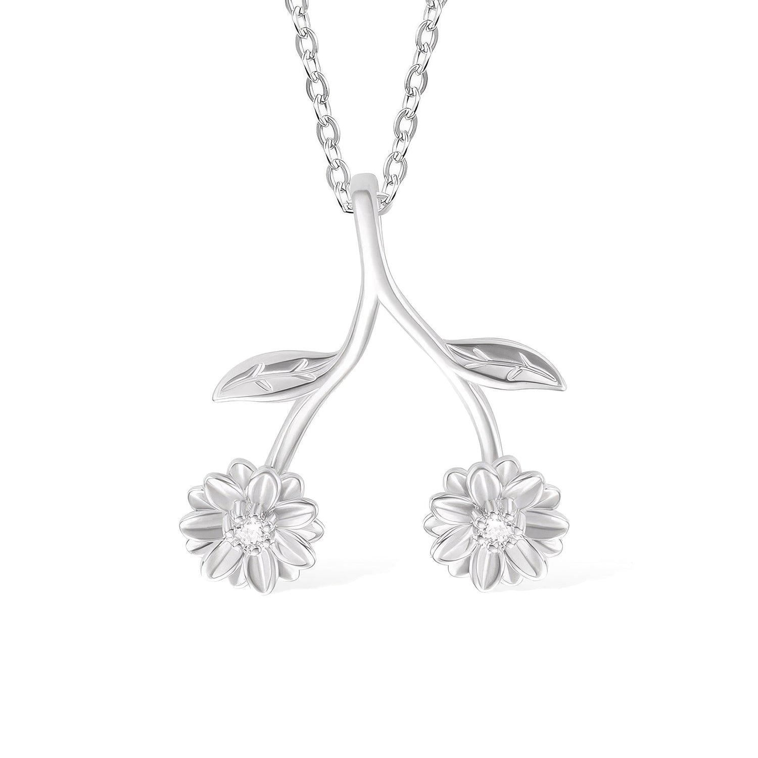 Birth Flower Ring Holder Necklace - United Bracelets