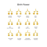 Birth Flower Ring Holder Necklace - United Bracelets
