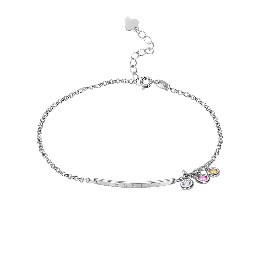 Birthstone Bar Bracelet - United Bracelets