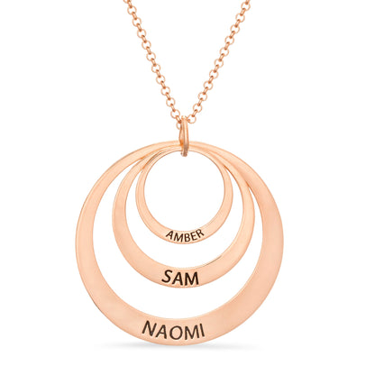 Circles Of Love Name Necklace - United Bracelets