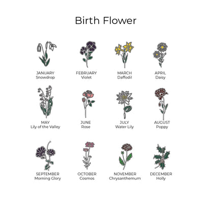 Custom Birth Flower Bookmark - United Bracelets