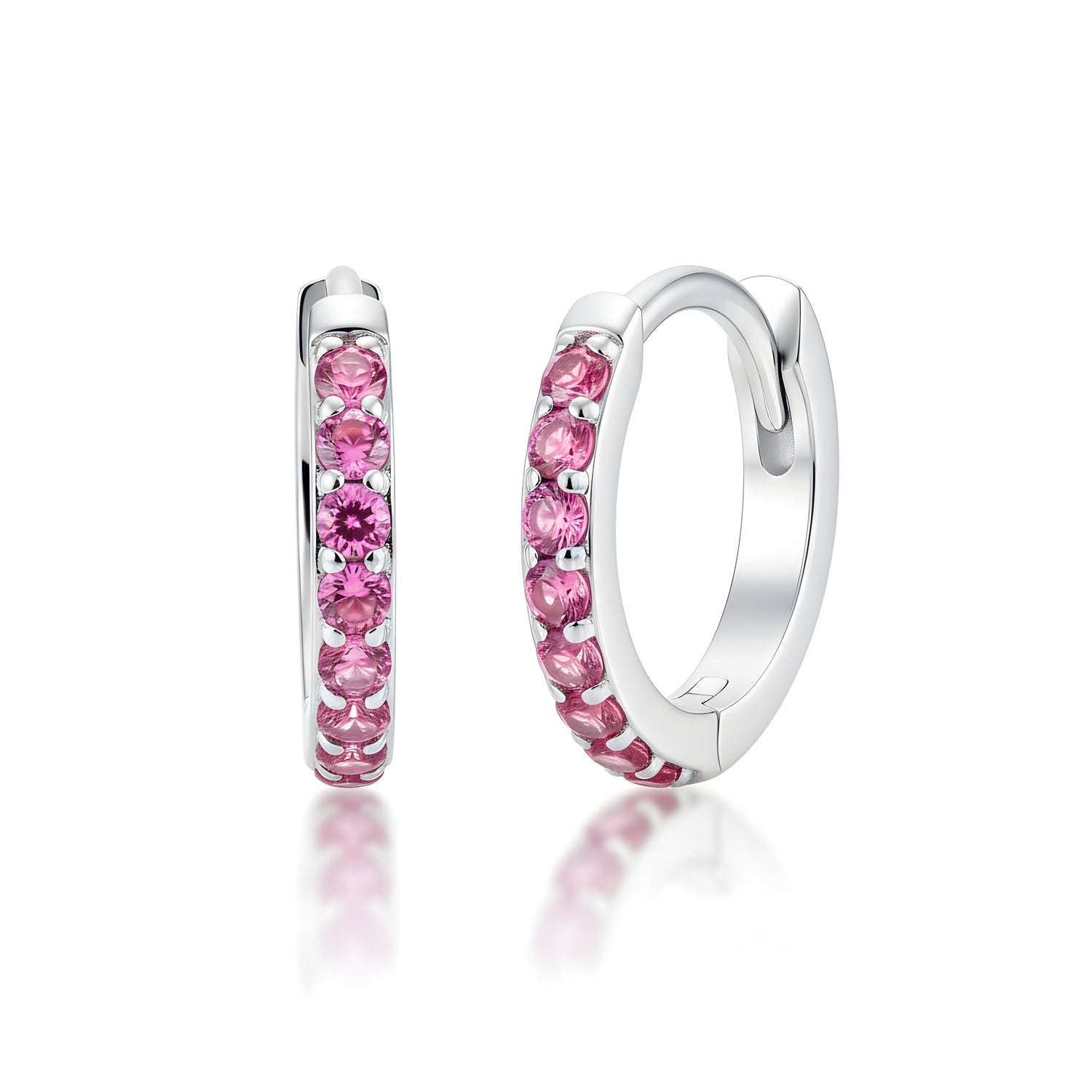 Dainty Pave Birthstone Huggies - United Bracelets