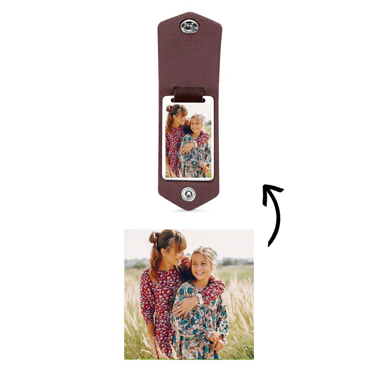 Embossed Photo Keytag - United Bracelets