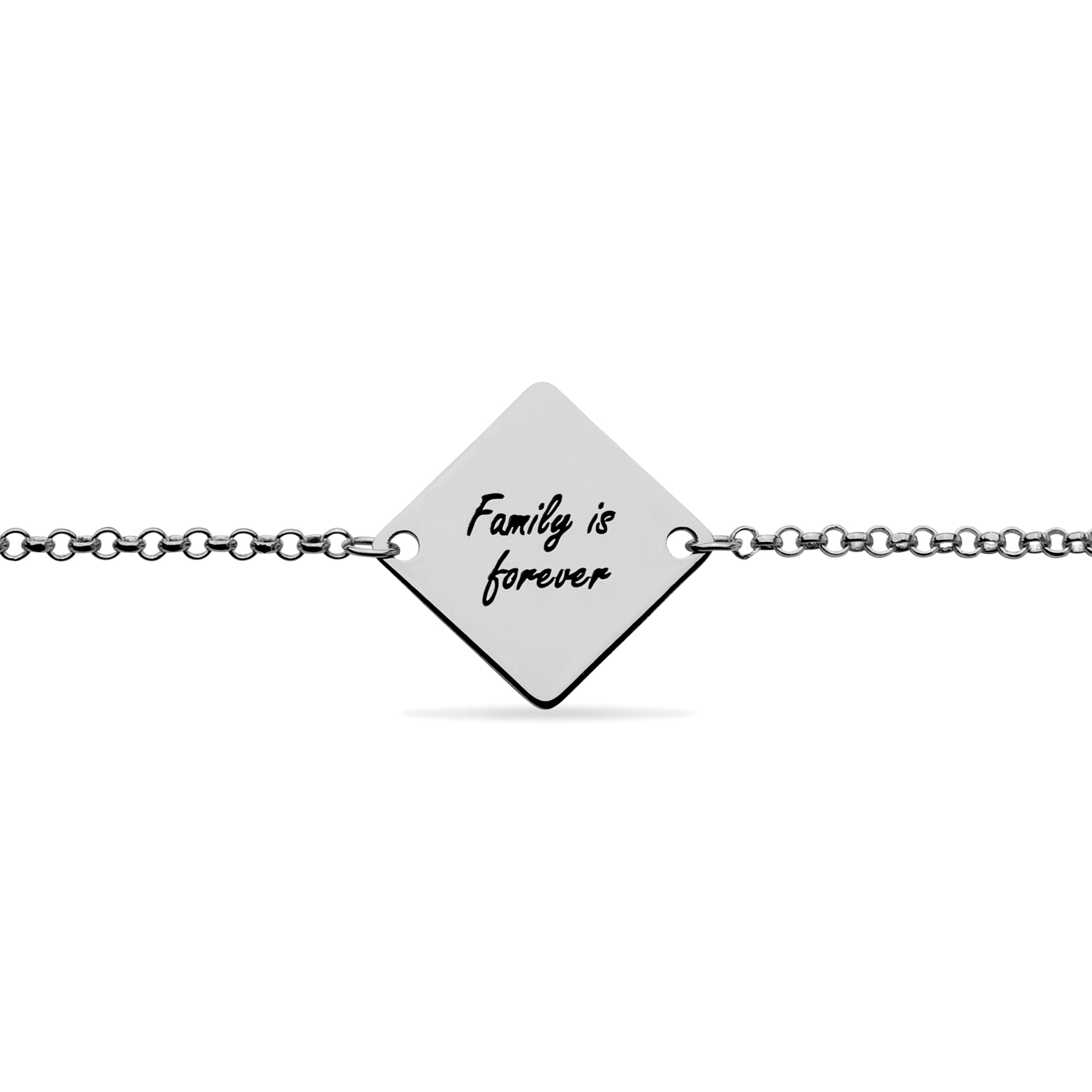 Engraved Crossed Paths Bracelet - United Bracelets