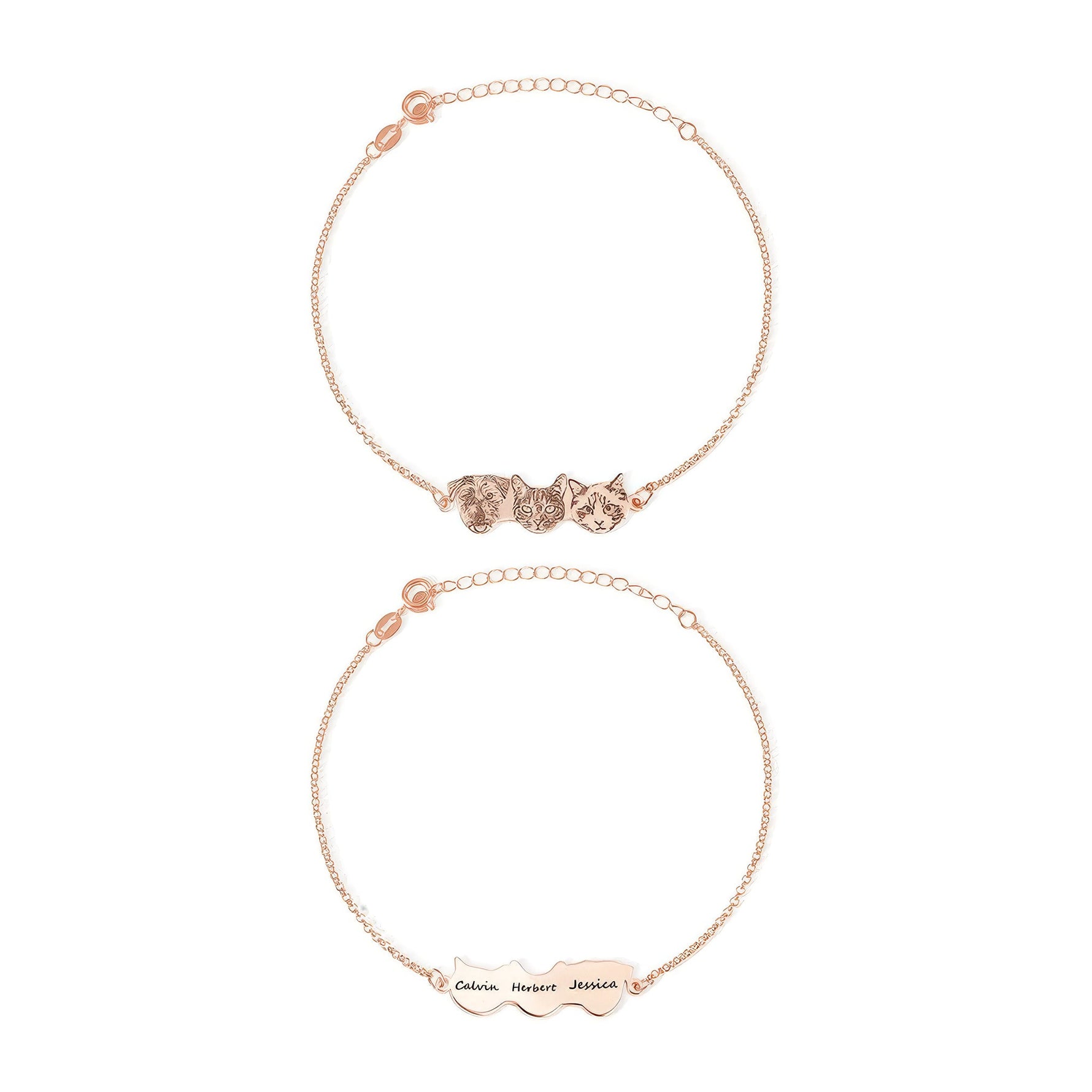 Engraved Pet Portrait Bracelet - United Bracelets