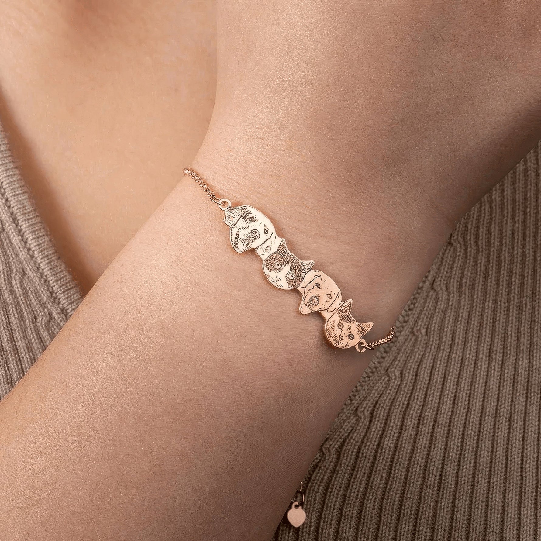 Engraved Pet Portrait Bracelet - United Bracelets
