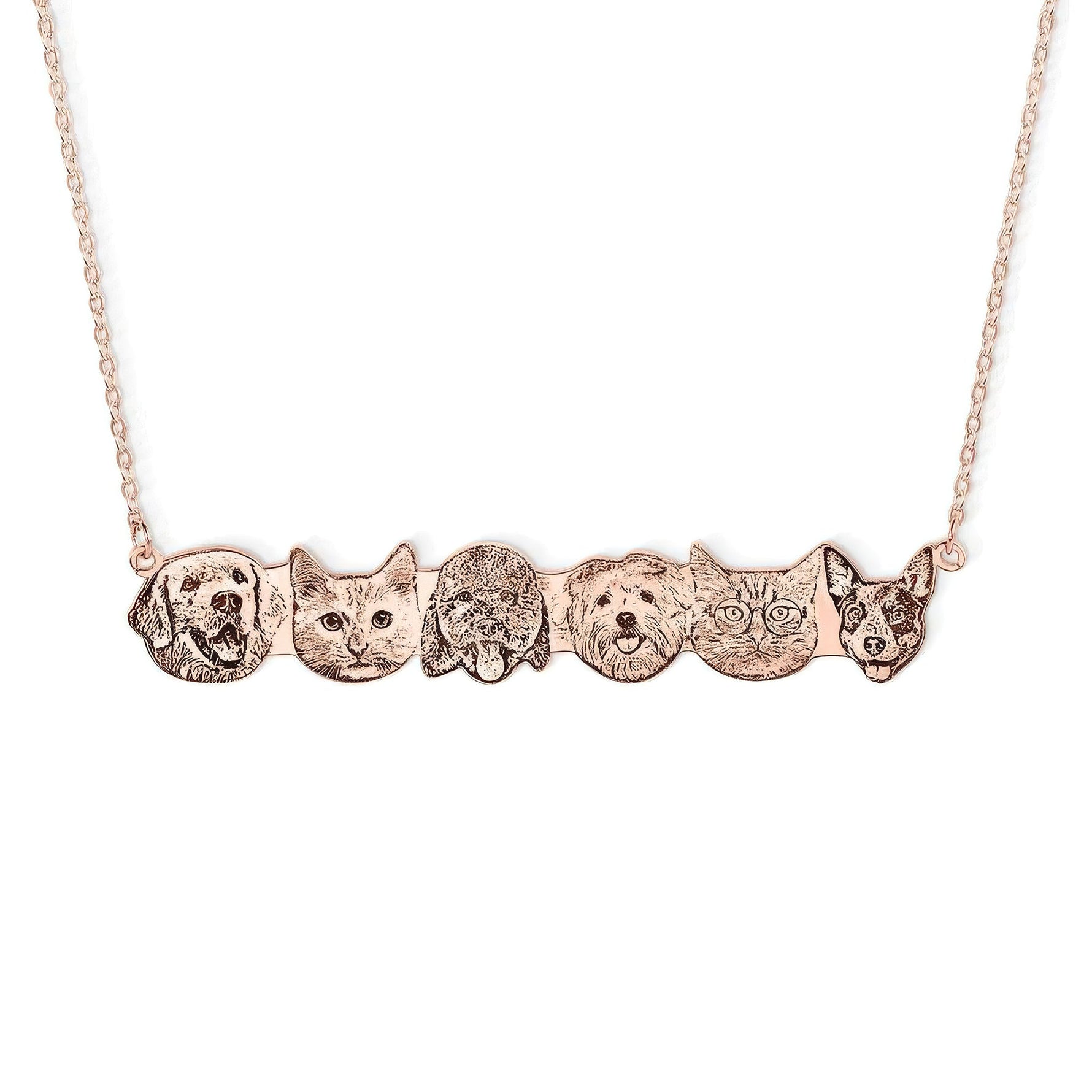 Engraved Pet Portrait Necklace - United Bracelets