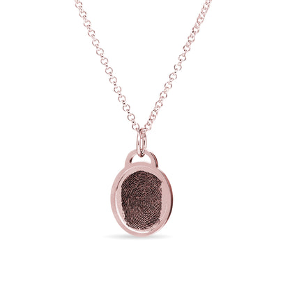 Fingerprint Oval Necklace - United Bracelets